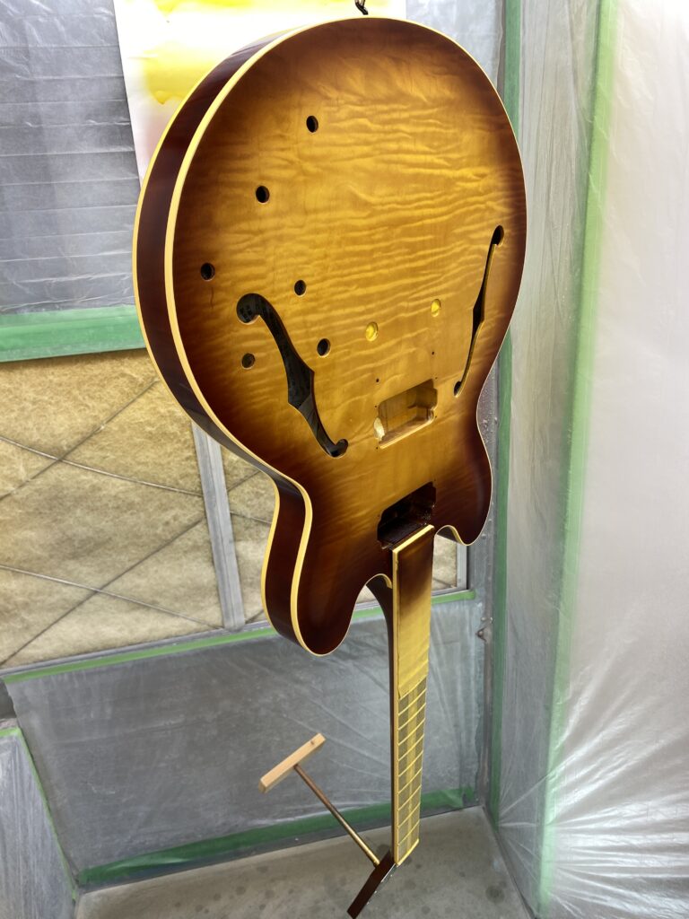 飴色クリアー塗装