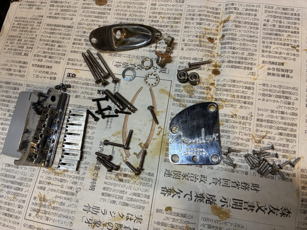 金属パーツのエイジング
